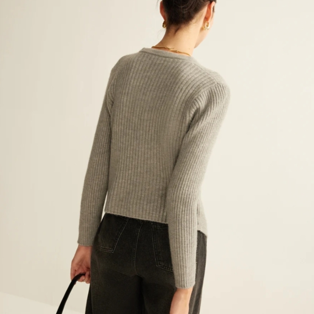 Button Down Split Cardigan - Picture 5 of 8